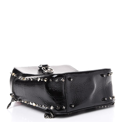 Christian Louboutin Vintage Patent Calfskin Rubylou Backpack Black 4 of 12
