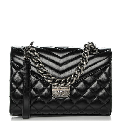 Chanel Calfskin Quilted Medium Mad About Quilting Flap Black 1 of 7