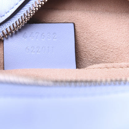 Gucci Calfskin Matelasse Small GG Marmont Chain Shoulder Bag Porcelain Light Blue 9 of 12