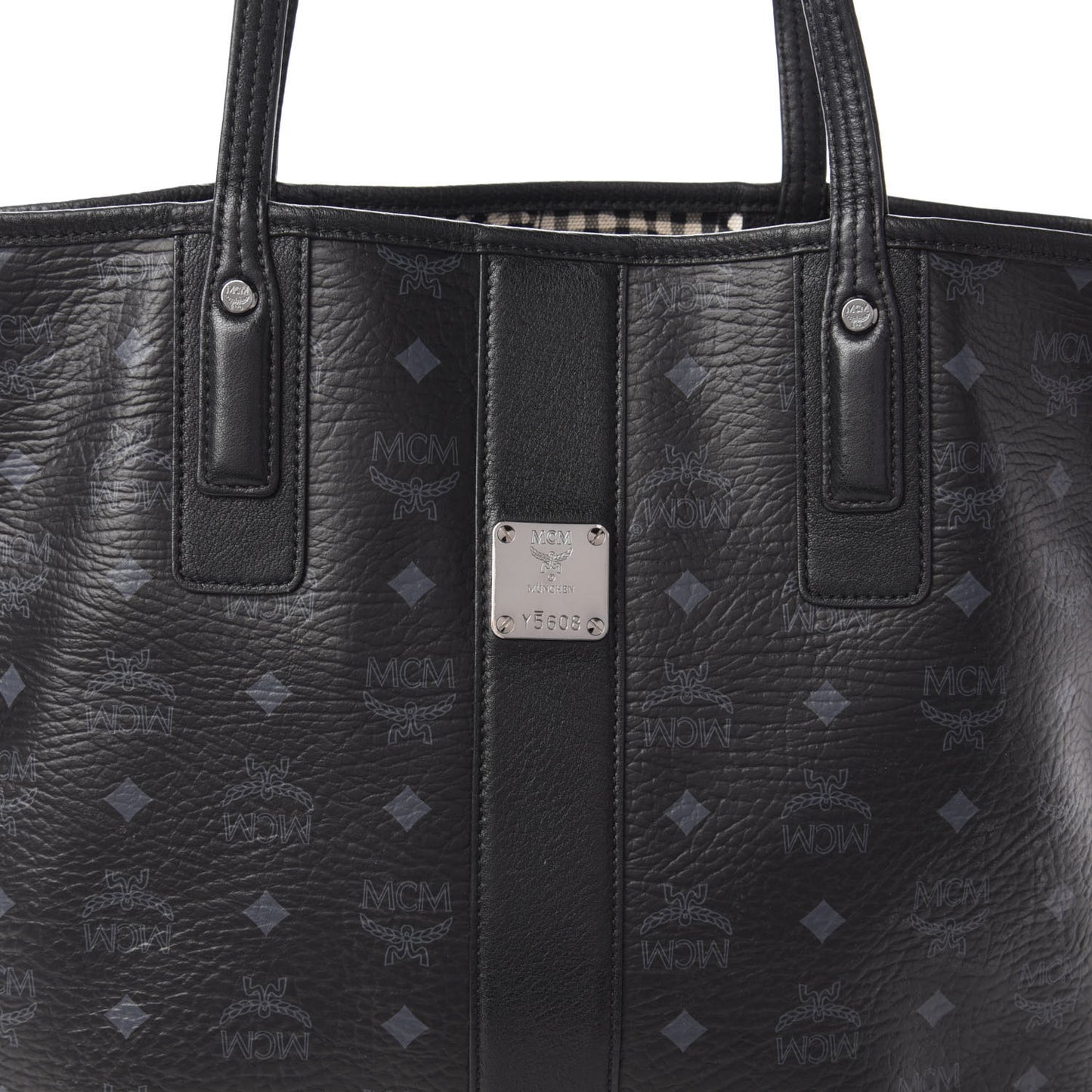 Visetos Medium Liz Reversible Shopper Tote Black