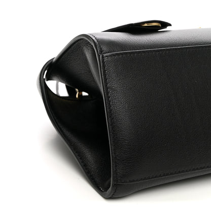Salvatore Ferragamo Calfskin Mini Hug Bag Black 8 of 9