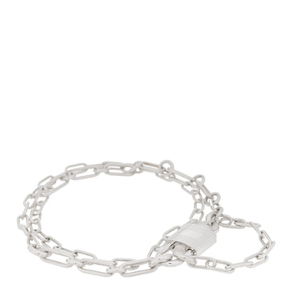 Hermes Sterling Silver PM Kelly Cadenas Wrap Bracelet 1 of 3