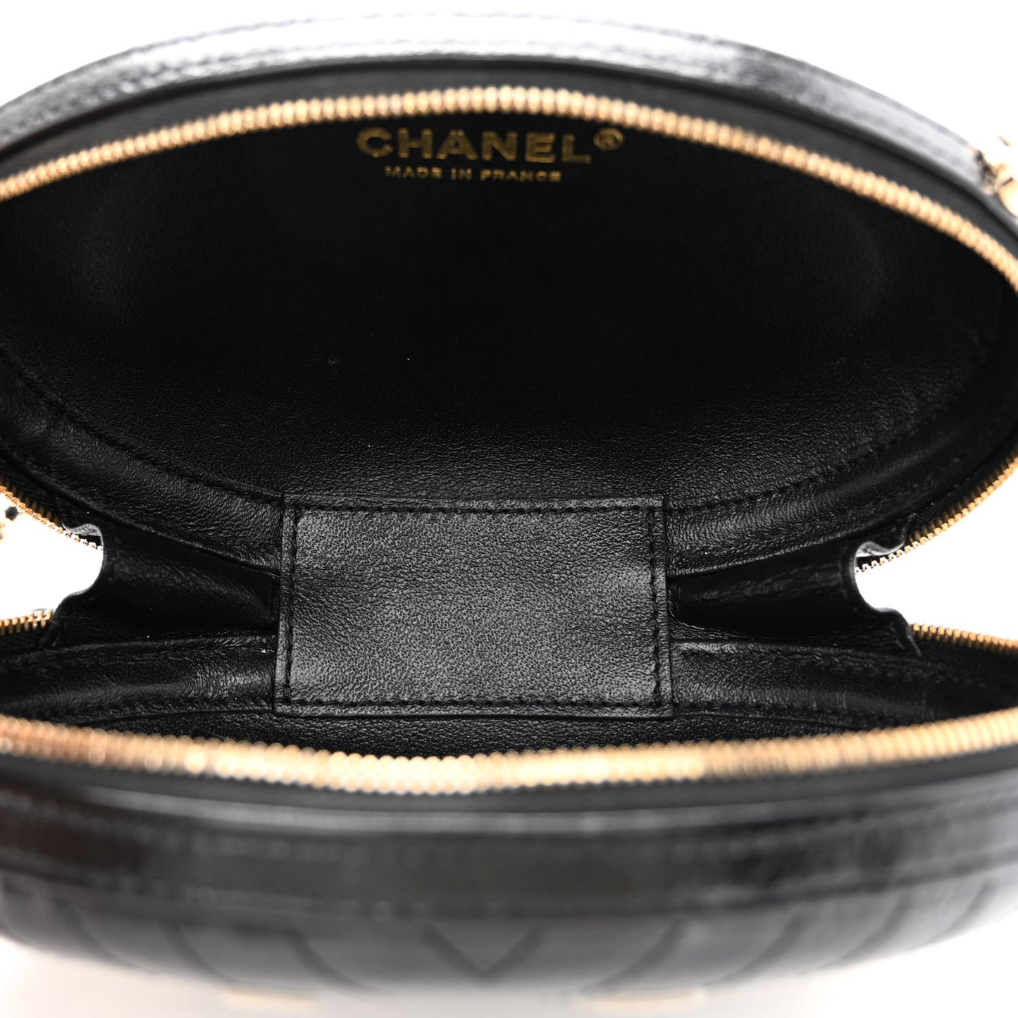 Lambskin Embroidered Chevron Quilted La Pausa Tassel Clutch Black