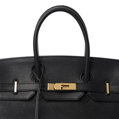Hermes Taurillon Clemence Birkin 35 Black 14 of 14
