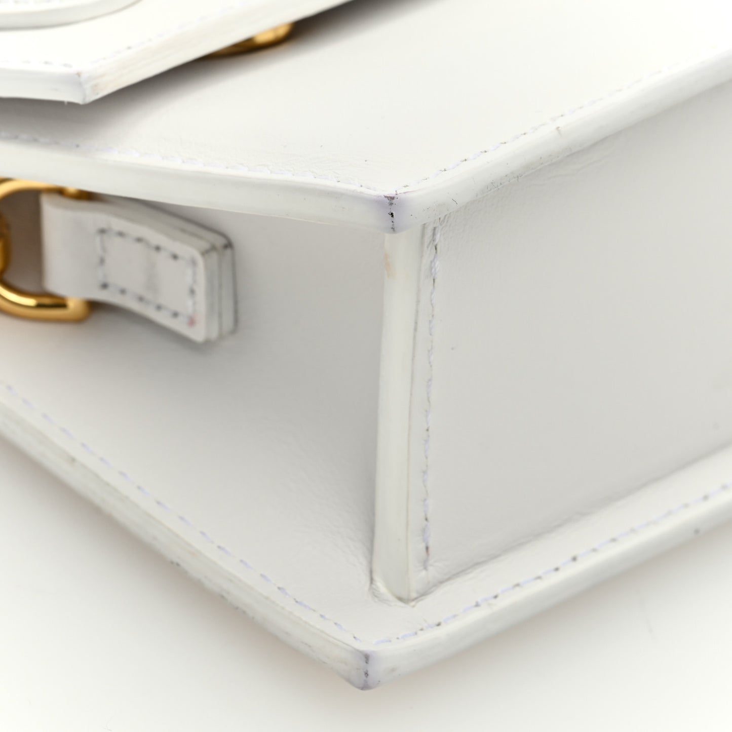 Smooth Calfskin Le Chiquito Long White