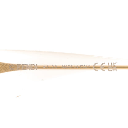 Fendi Acetate Fendi Roma Square Sunglasses FE401001I Transparent Gold 5 of 7