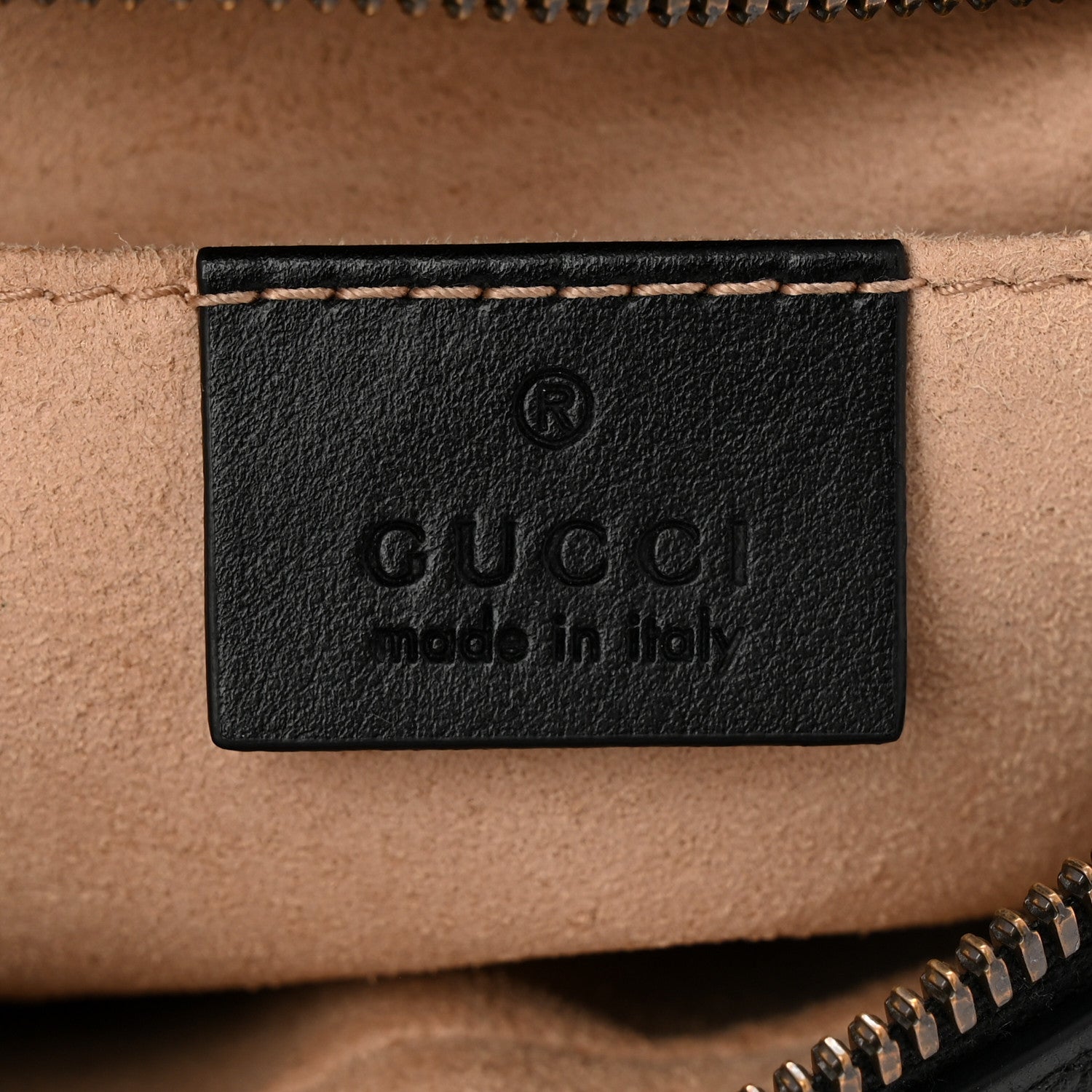 Gucci Calfskin Matelasse Small GG Marmont Chain Shoulder Bag Black 6 of 11