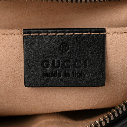 Gucci Calfskin Matelasse Small GG Marmont Chain Shoulder Bag Black 6 of 11