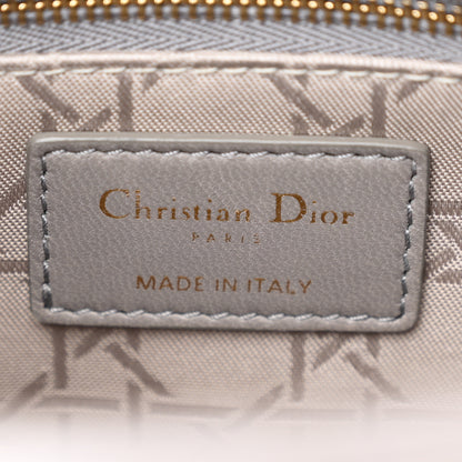 Christian Dior Lambskin Cannage Small Lucky Badges My Lady Dior Grey 6 of 10