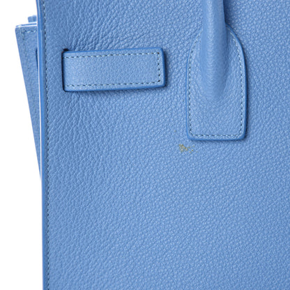Saint Laurent Grained Calfskin Baby Sac De Jour Blue Clair 11 of 11