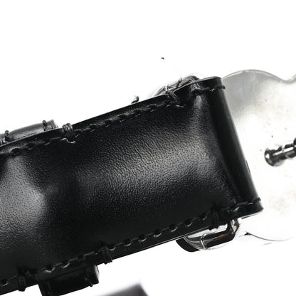 Celine Taurillon Calfskin Medium 25mm Triomphe 80 32 Belt Black 7 of 7