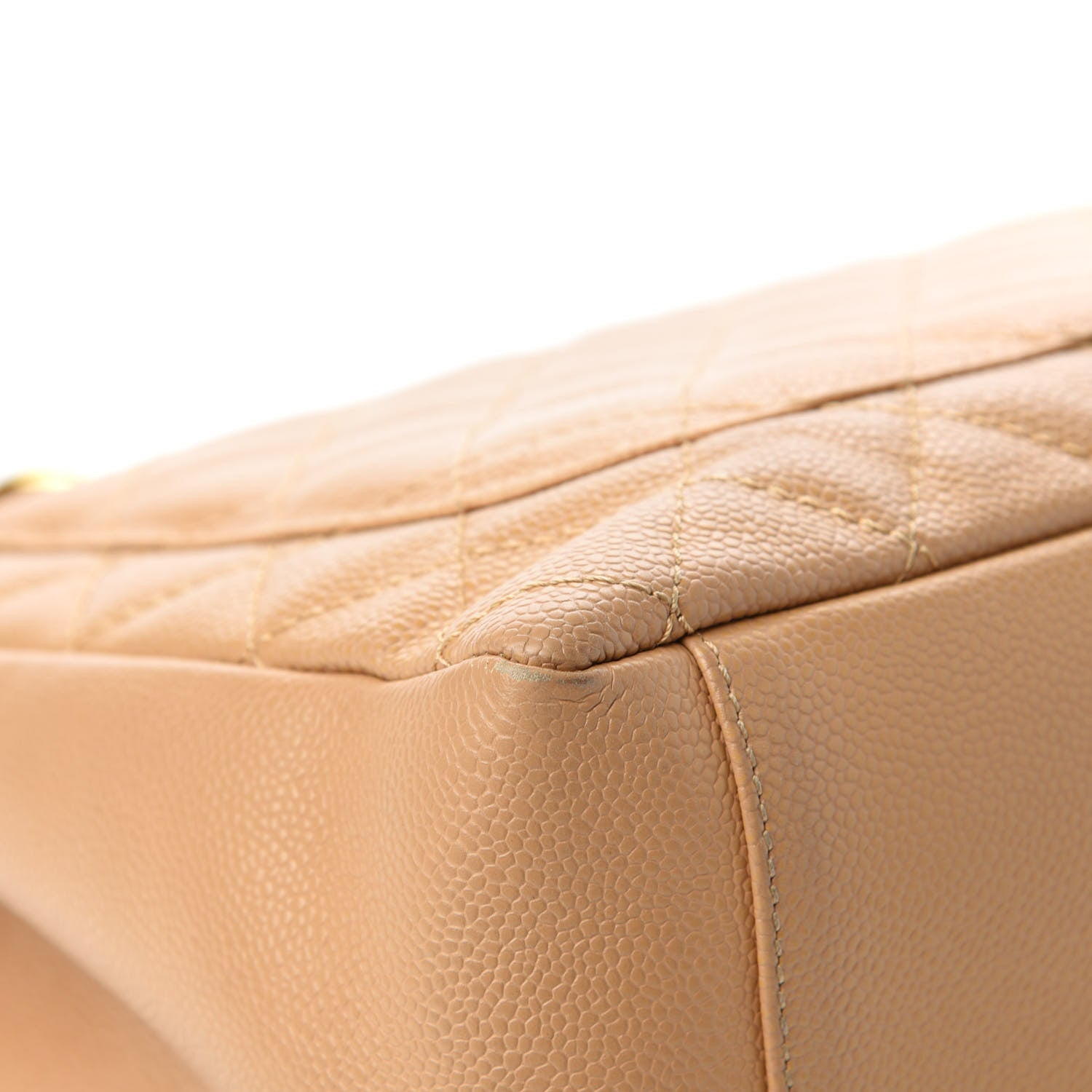Chanel Caviar Quilted Grand Shopping Tote GST Beige 10 of 17