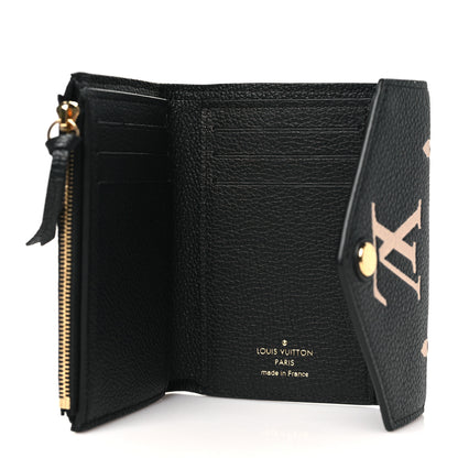 Louis Vuitton Empreinte Monogram Giant Victorine Wallet Black Beige 5 of 8