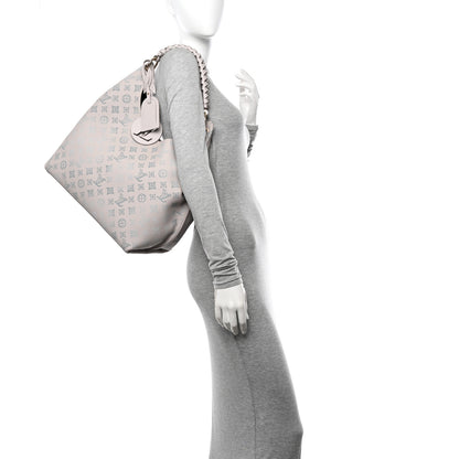 Louis Vuitton Mahina Carmel Hobo PM Brume Gray 2 of 11