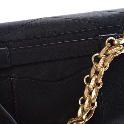 Chanel Calfskin Chevron Stitched Coco Waist Bag Black 9 of 9