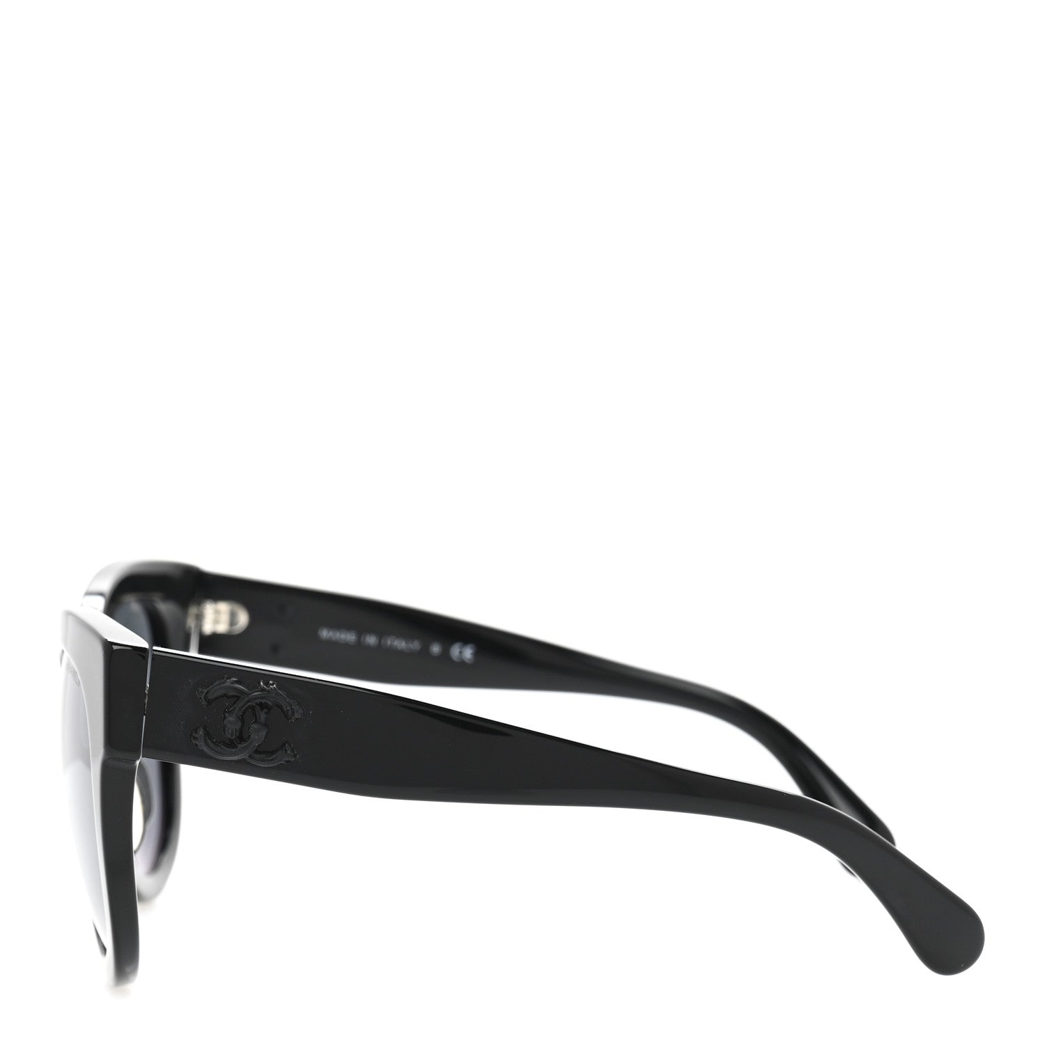 Chanel Acetate Butterfly Signature CC Sunglasses 5358-A Black 3 of 8