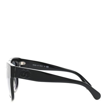 Chanel Acetate Butterfly Signature CC Sunglasses 5358-A Black 3 of 8