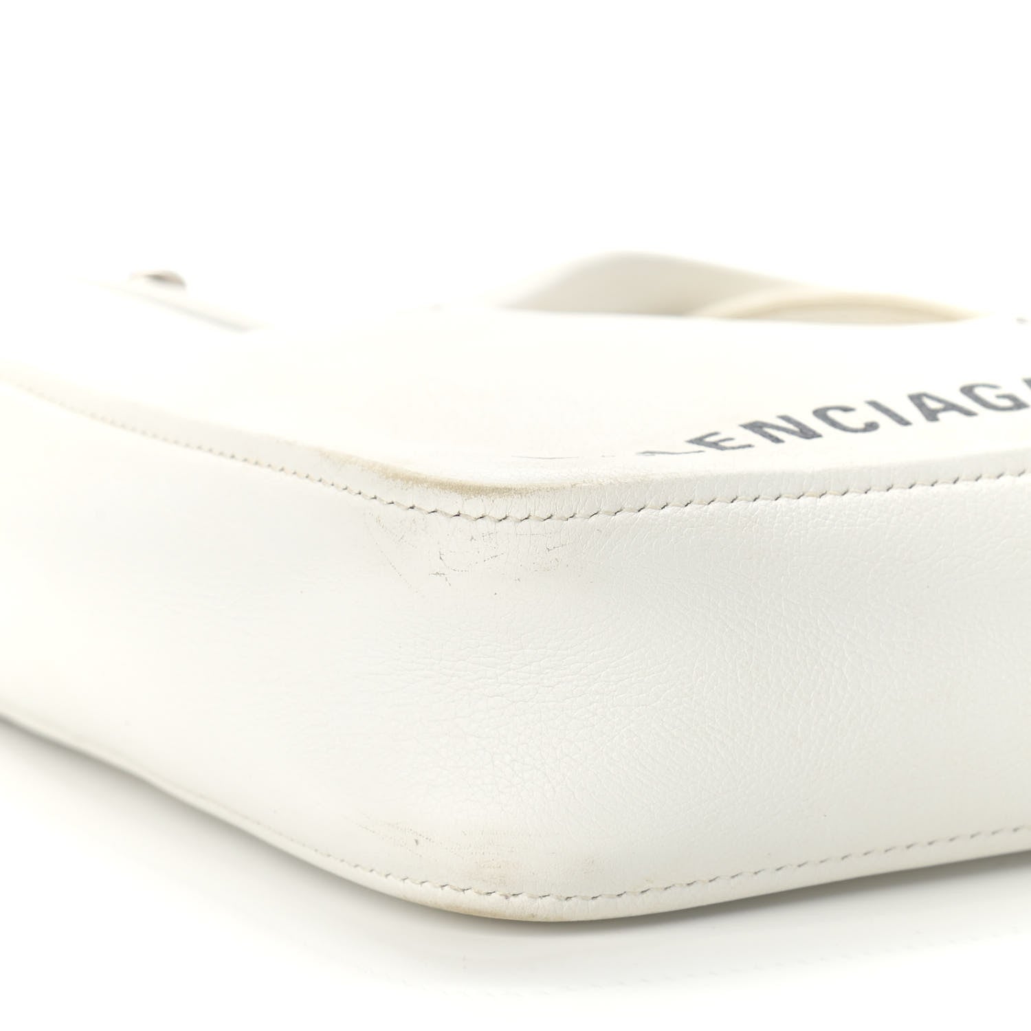 Balenciaga Calfskin XS Triangle Chain Duffle White 8 of 13