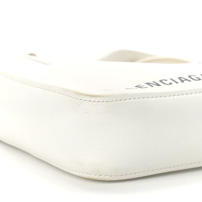 Balenciaga Calfskin XS Triangle Chain Duffle White 8 of 13