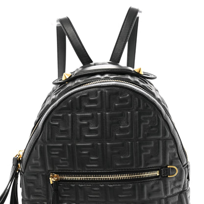 Fendi Nappa FF 1974 Embossed Mini Backpack Black 8 of 13