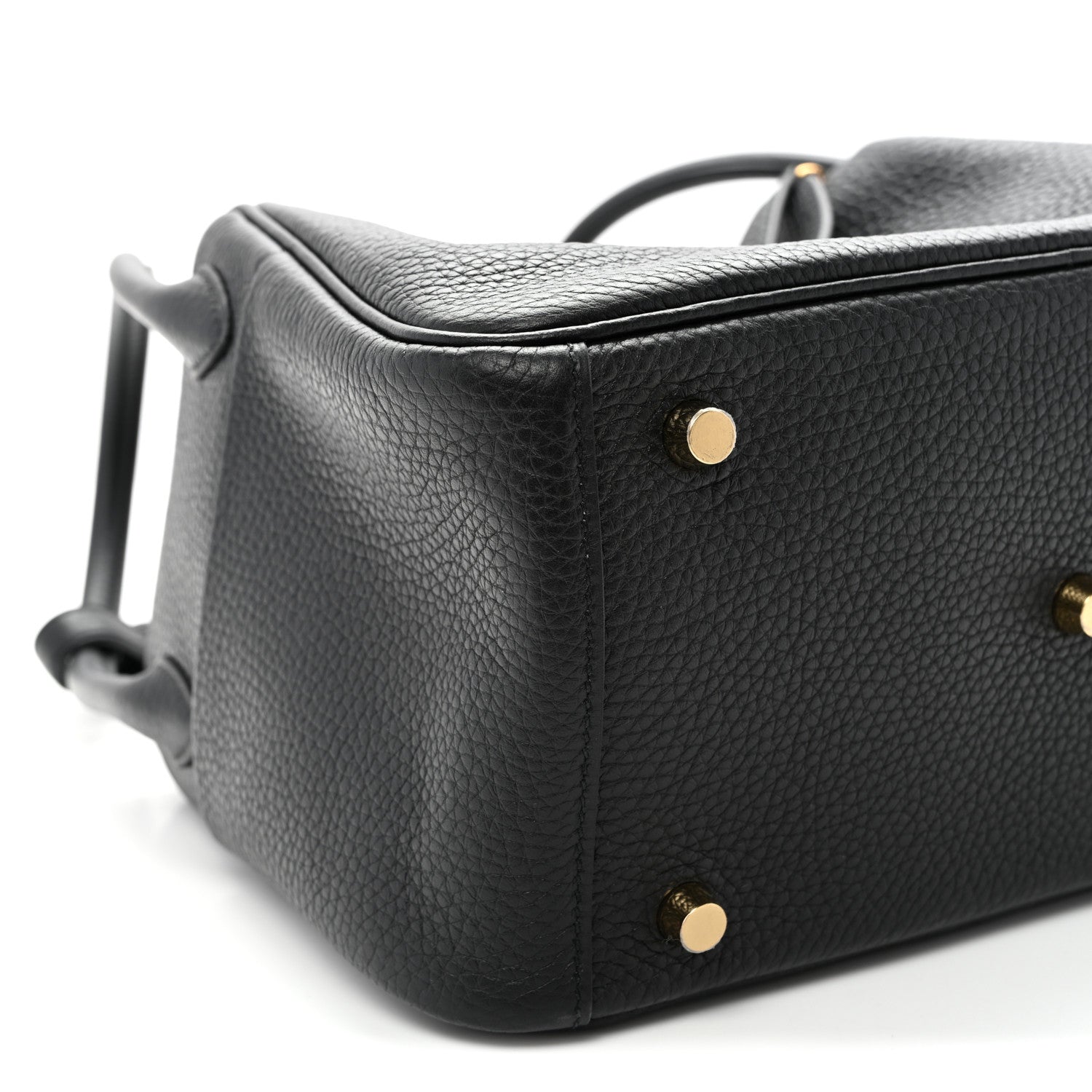 Hermes Taurillon Clemence Lindy 26 Black 9 of 10