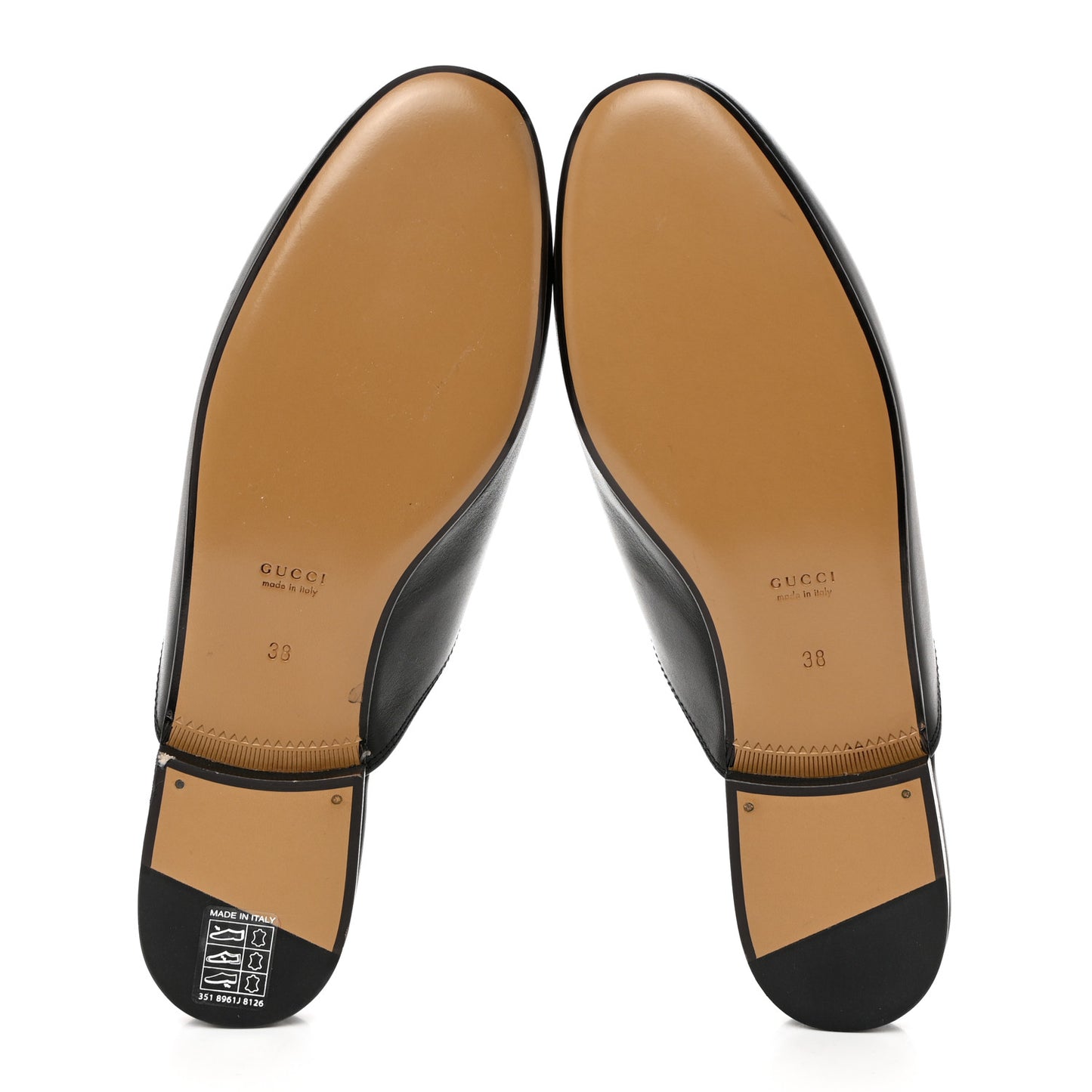 Calfskin Princetown Slippers 38 Black