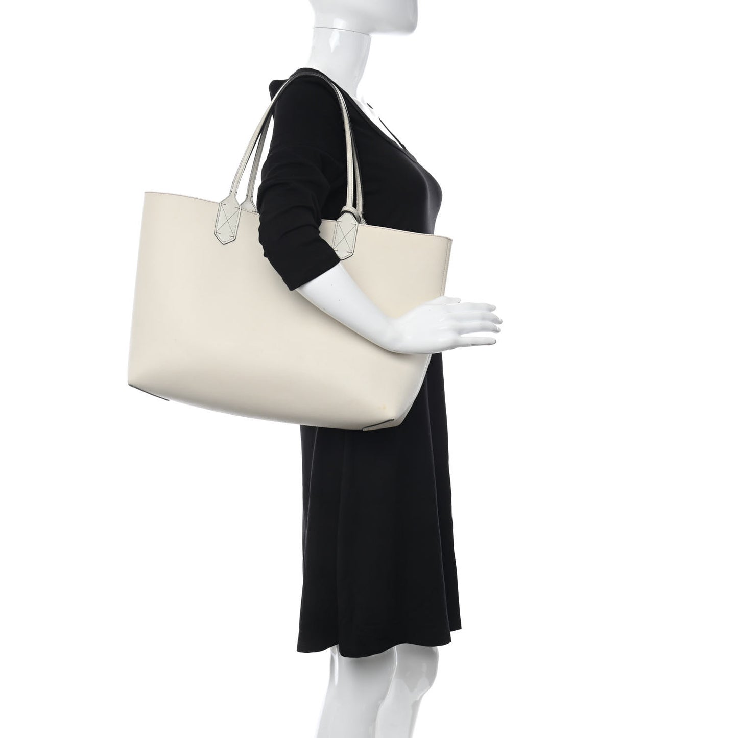GG Supreme Monogram Medium Reversible Tote Beige White