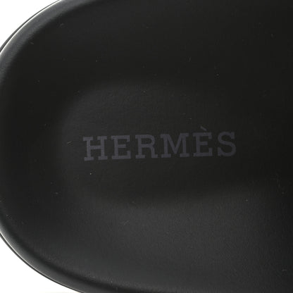 Hermes Suede Calfskin Go Mules 36 Black 7 of 10