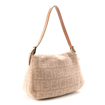 Fendi Wool Zucca Mama Baguette Beige 3 of 9
