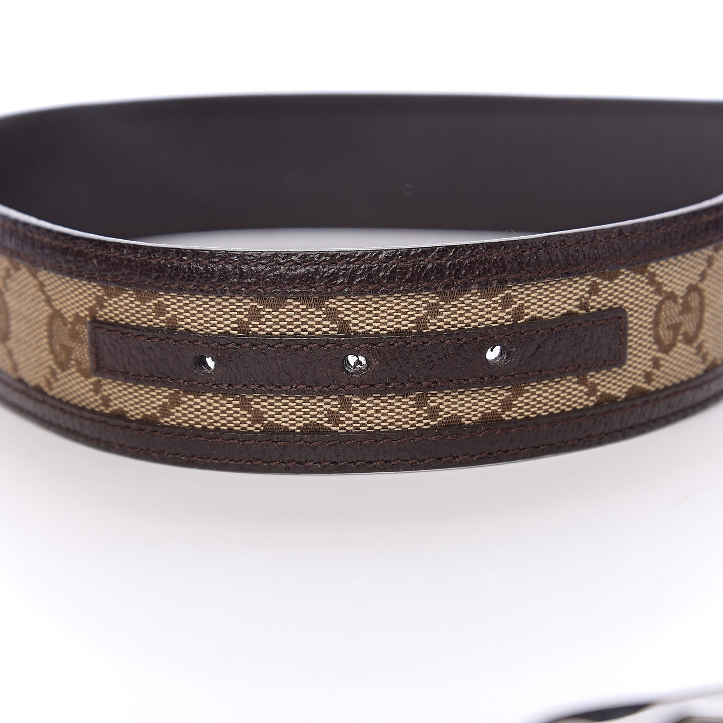 Monogram Interlocking G Belt 100 40 Dark Brown