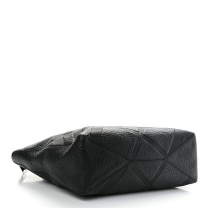 Burberry Heritage Grain Check Embossed Medium Dewsbury Tote Black 4 of 12