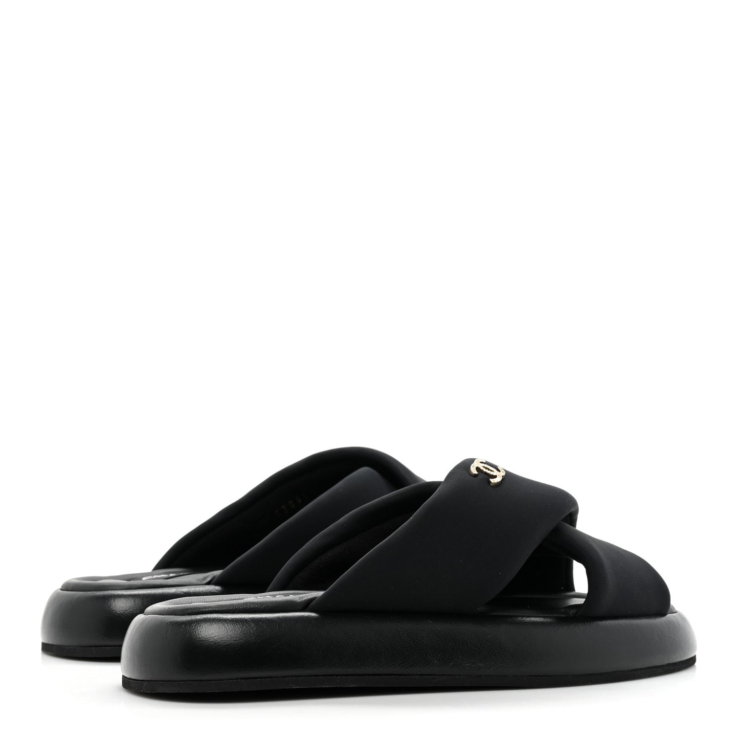Fabric CC Mules Sandals 37 Black