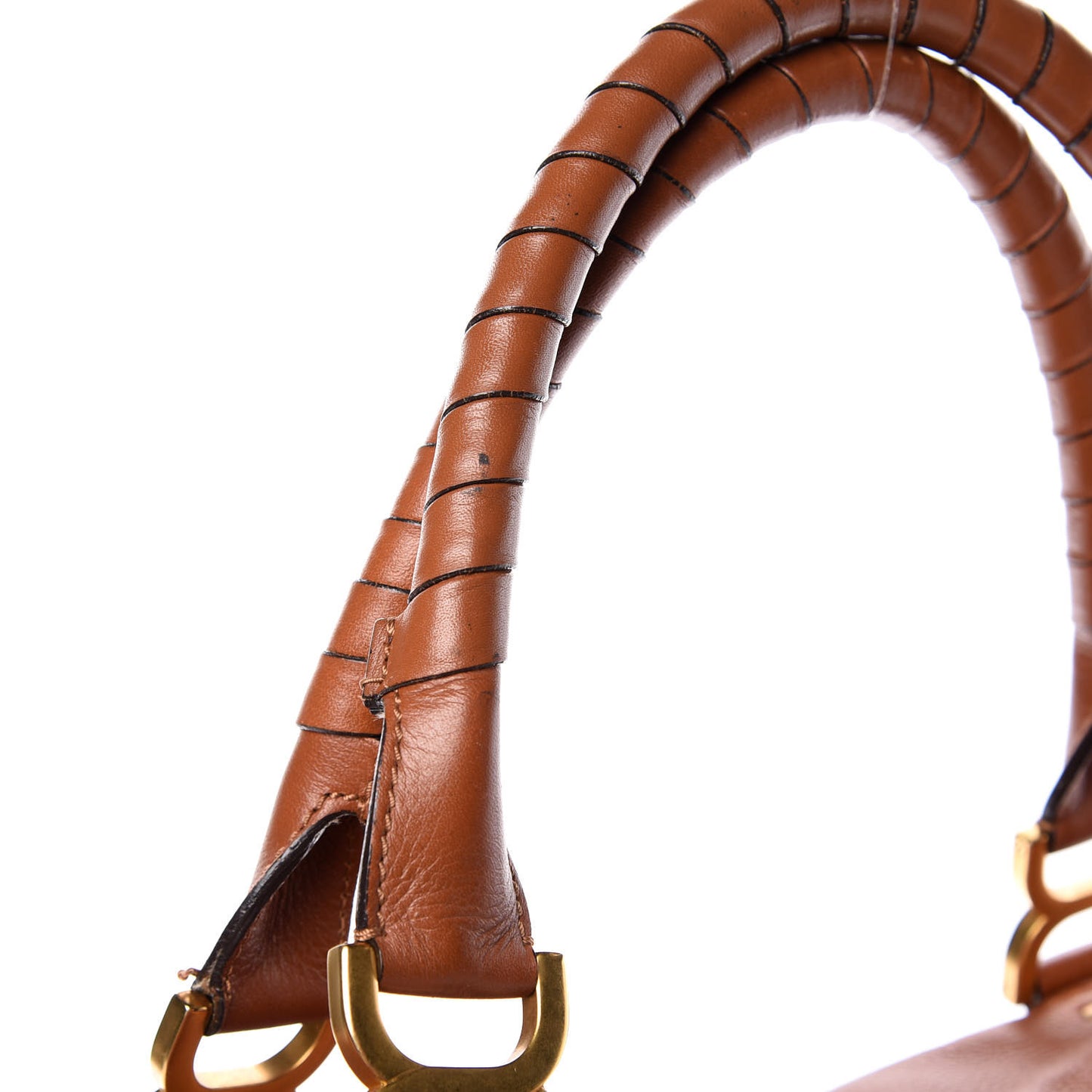 Calfskin Large Marcie Satchel Tan