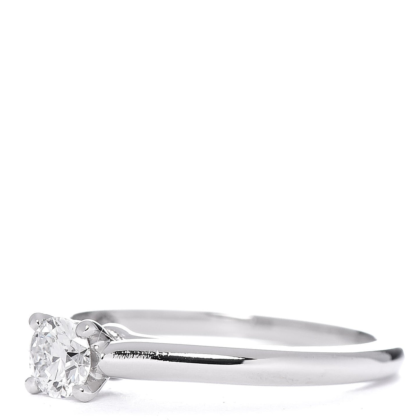 Platinum Diamond .24ct Solitaire Engagement Ring 49 4.75