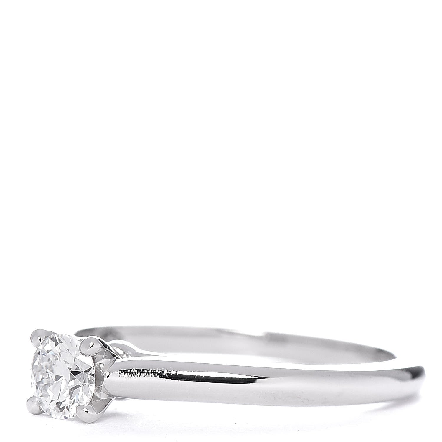 Cartier Platinum Diamond .24ct Solitaire Engagement Ring 49 4.75 3 of 6