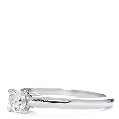 Cartier Platinum Diamond .24ct Solitaire Engagement Ring 49 4.75 3 of 6