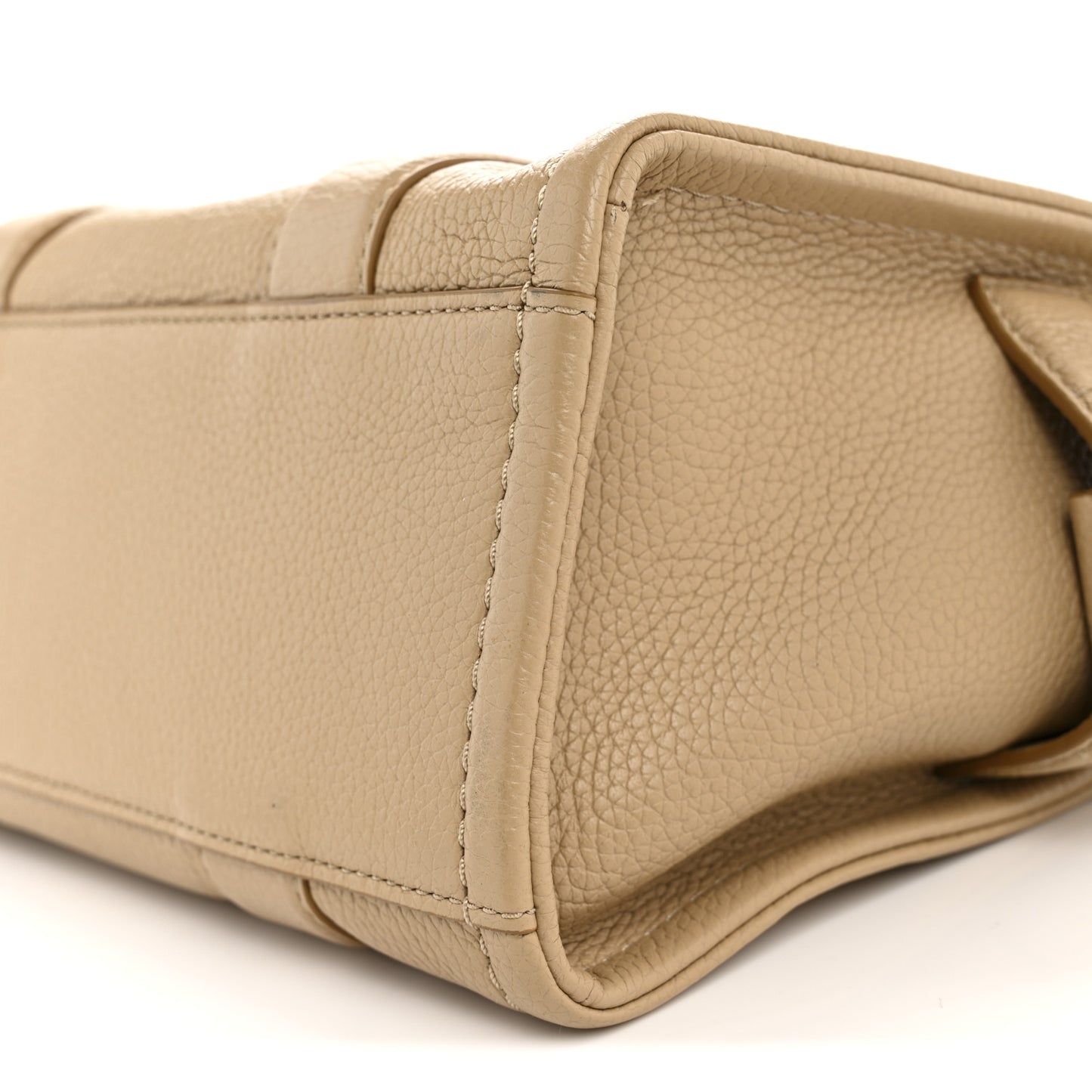 Grained Calfskin Small The Tote Bag Camel