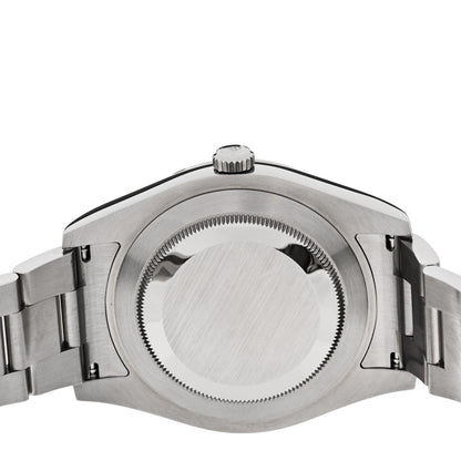 Rolex Stainless Steel 18K White Gold 41mm Oyster Perpetual Datejust Watch Black 116334 4 of 5