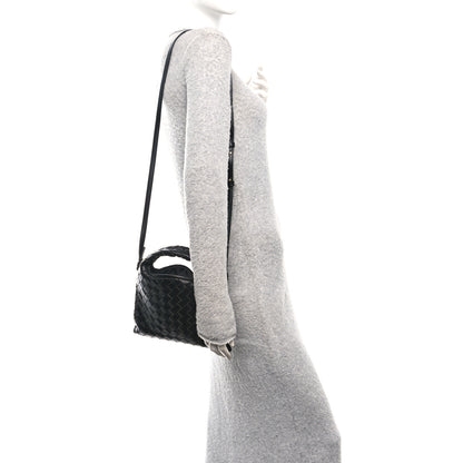 Bottega Veneta Calfskin Intrecciato Mini Hop Black 2 of 10