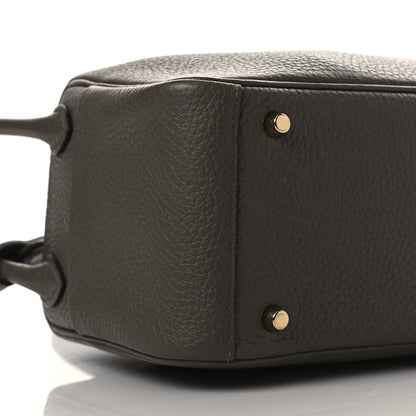 Hermes Taurillon Clemence Mini Lindy 20 Etain 8 of 10