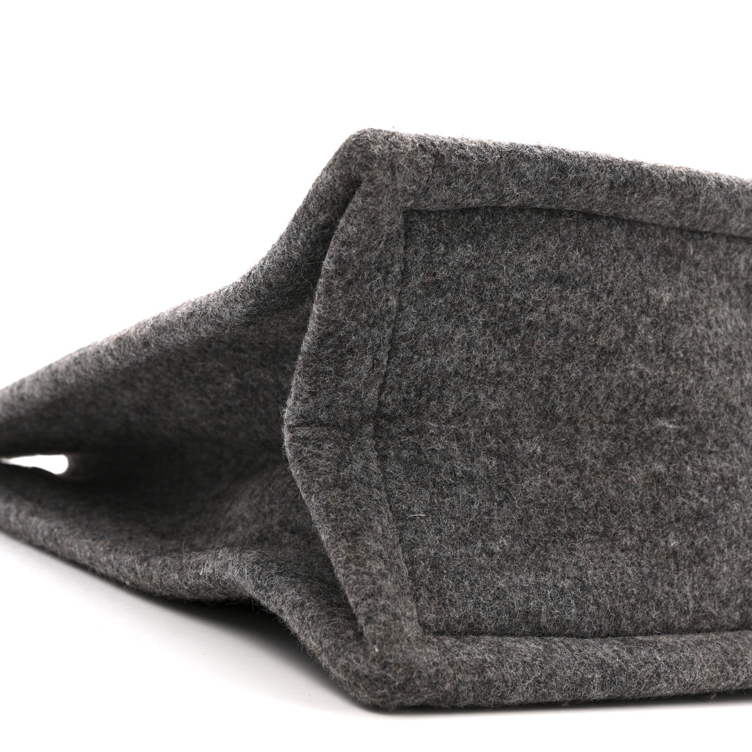 Saint Laurent Wool Calfskin Rive Gauche Tote Grey 8 of 13