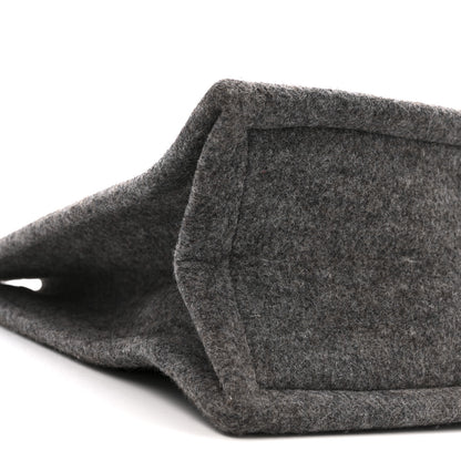 Saint Laurent Wool Calfskin Rive Gauche Tote Grey 8 of 13