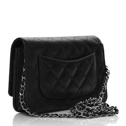 Chanel Caviar Quilted Wallet On Chain WOC Black 3 of 10