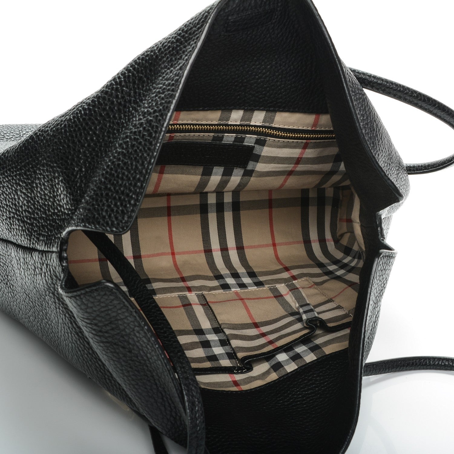 Burberry London Grainy Calfskin Medium Baynard Tote Black 6 of 8