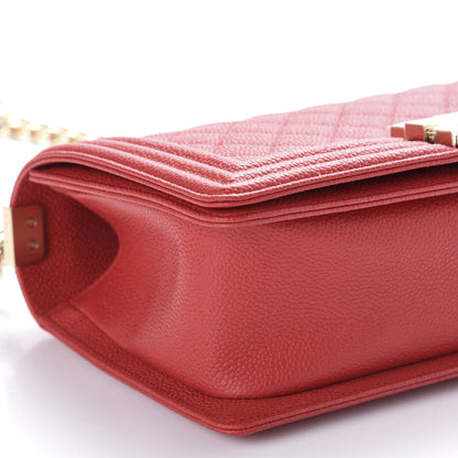 Chanel Caviar Quilted Medium Boy Flap Red 7 of 11