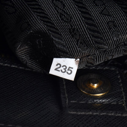 Prada Saffiano Lux Small Tote Nero Black 9 of 13