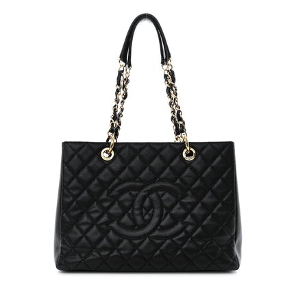 Chanel Caviar Quilted Grand Shopping Tote GST Black 1 of 11