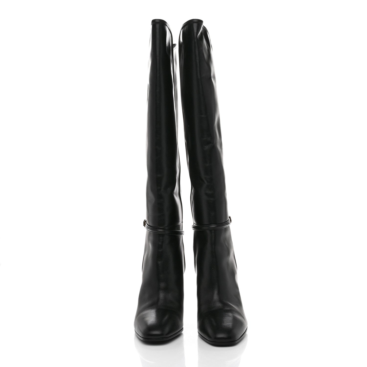 Saint Laurent Jane 90 Knee High Boots 40 Black 2 of 9