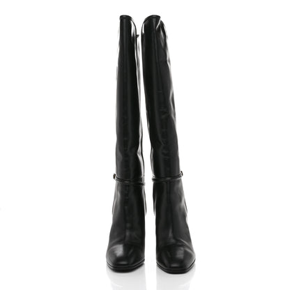 Saint Laurent Jane 90 Knee High Boots 40 Black 2 of 9