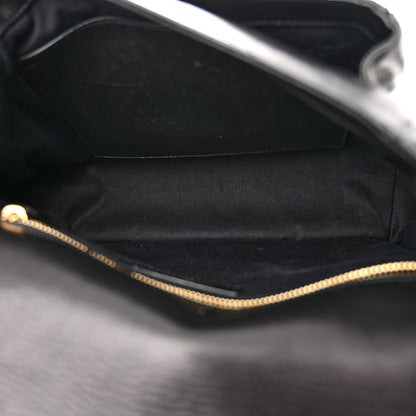 Saint Laurent Lambskin Matelasse Monogram Medium Niki Chain Satchel Black 5 of 11